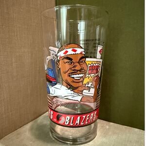 Cliff Robinson Blazers Glass • 92–93 Dairy Queen • Vintage • 6.5”